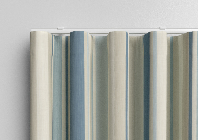 Laura Ashley Awning Stripe, Seaspray - Made to Measure Curtains - Image 13